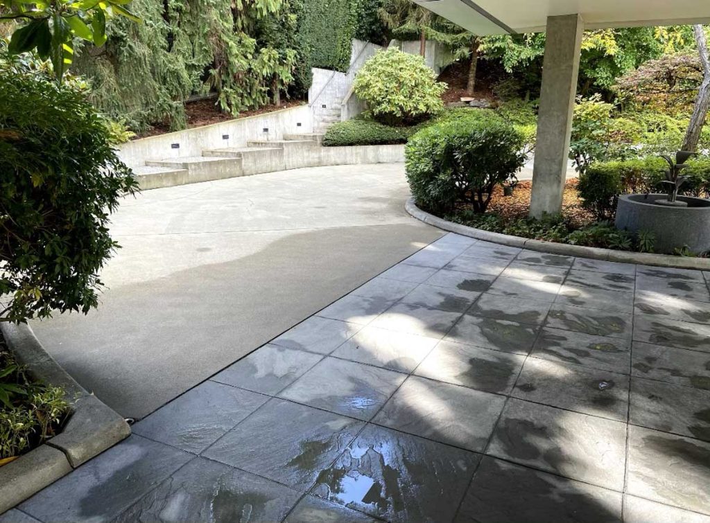 Photo of Clean Driveway After Pressure Washing